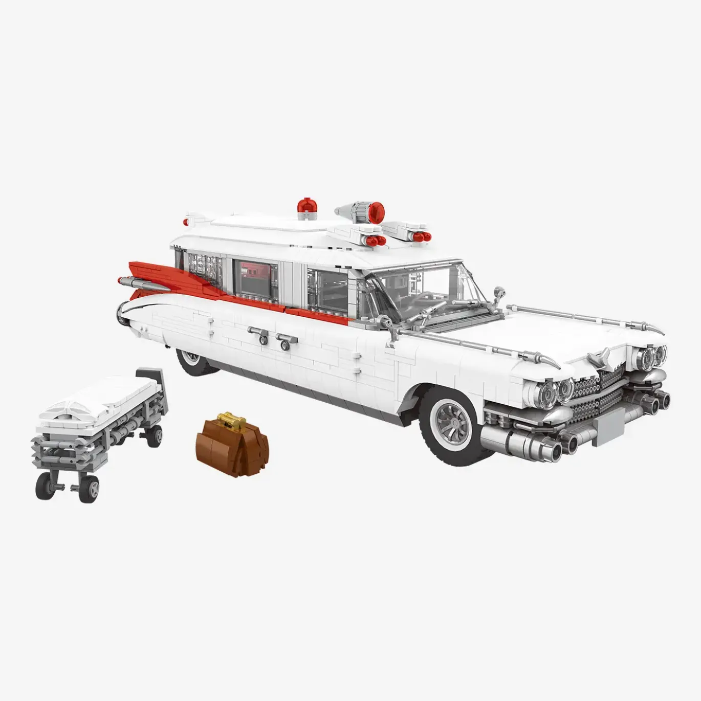 Amerikanischer Krankenwagen 1959 weiß