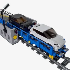 Autoauffahrtermial mit Autotransportwaggon (8w)
