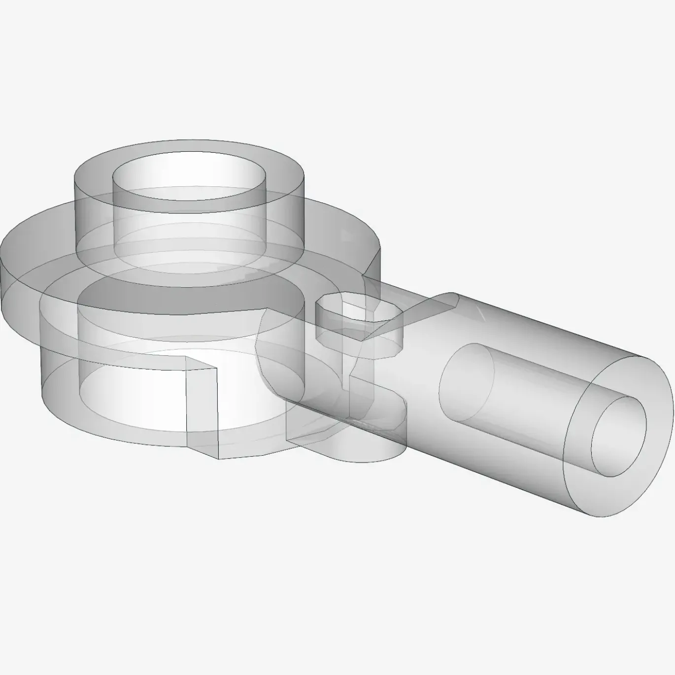 Bar 1L with 1 x 1 Round Plate with Hollow Stud X 200