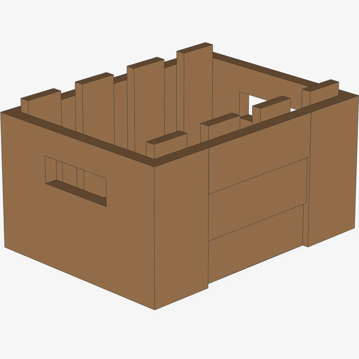 BOX 3X4 X 15