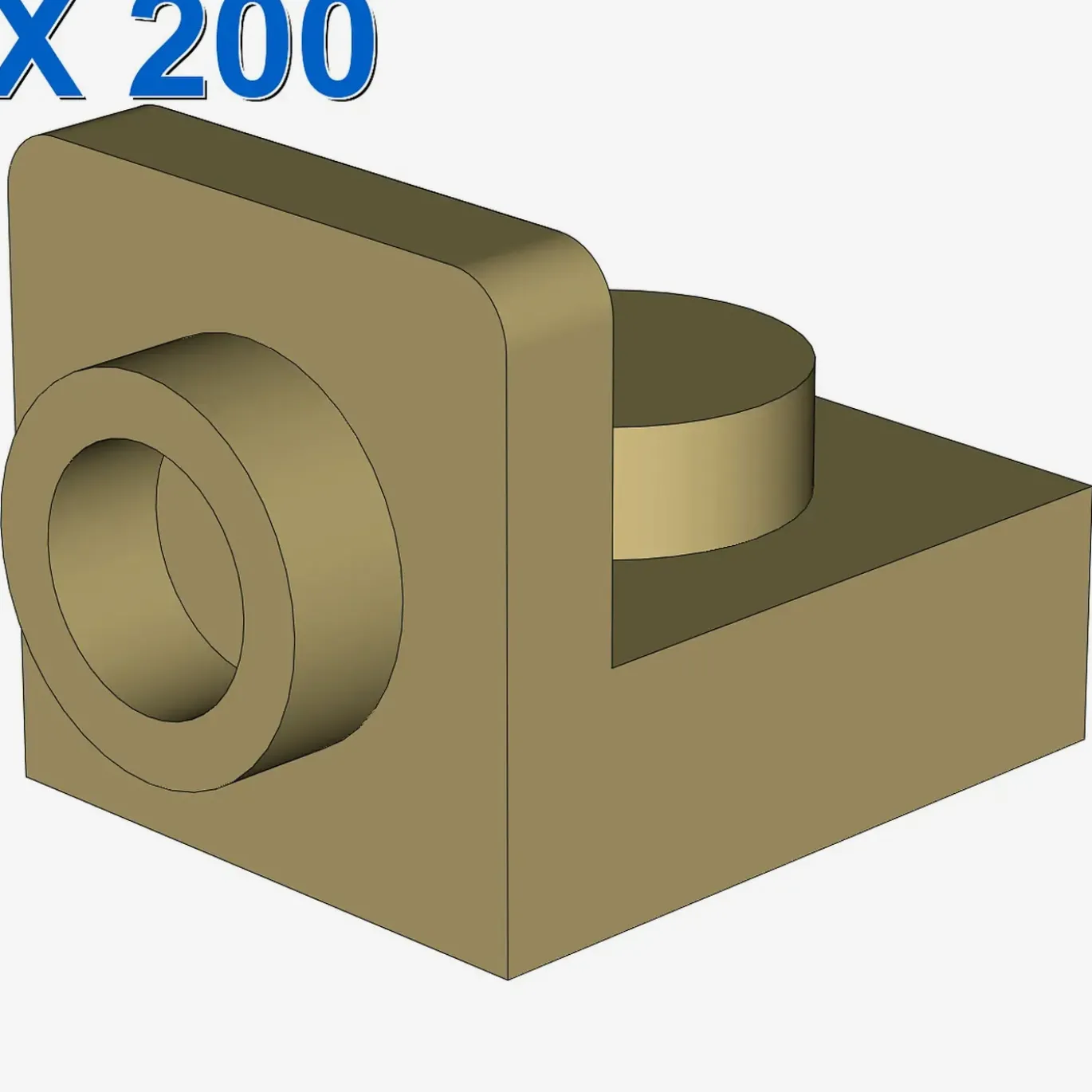 Bracket 1 x 1 - 1 x 1 Inverted X 200