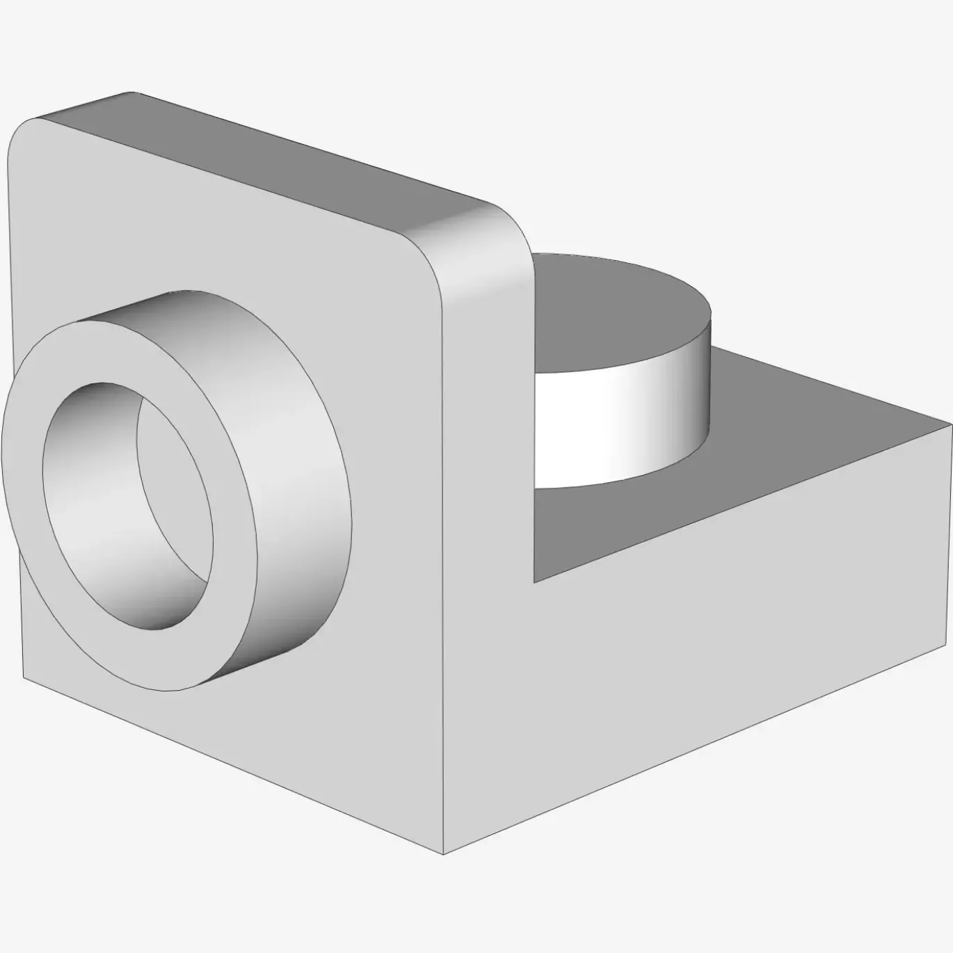 Bracket 1 x 1 - 1 x 1 Inverted X 200