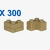 BRICK CORNER 1X2X2 WITH PROFILE X 300