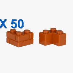 BRICK CORNER 1X2X2 WITH PROFILE X 50