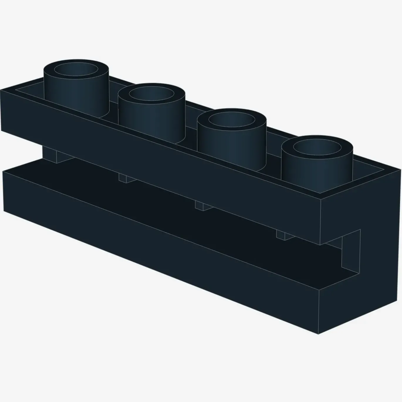 Brick, Modified 1 x 4 with Groove X 50