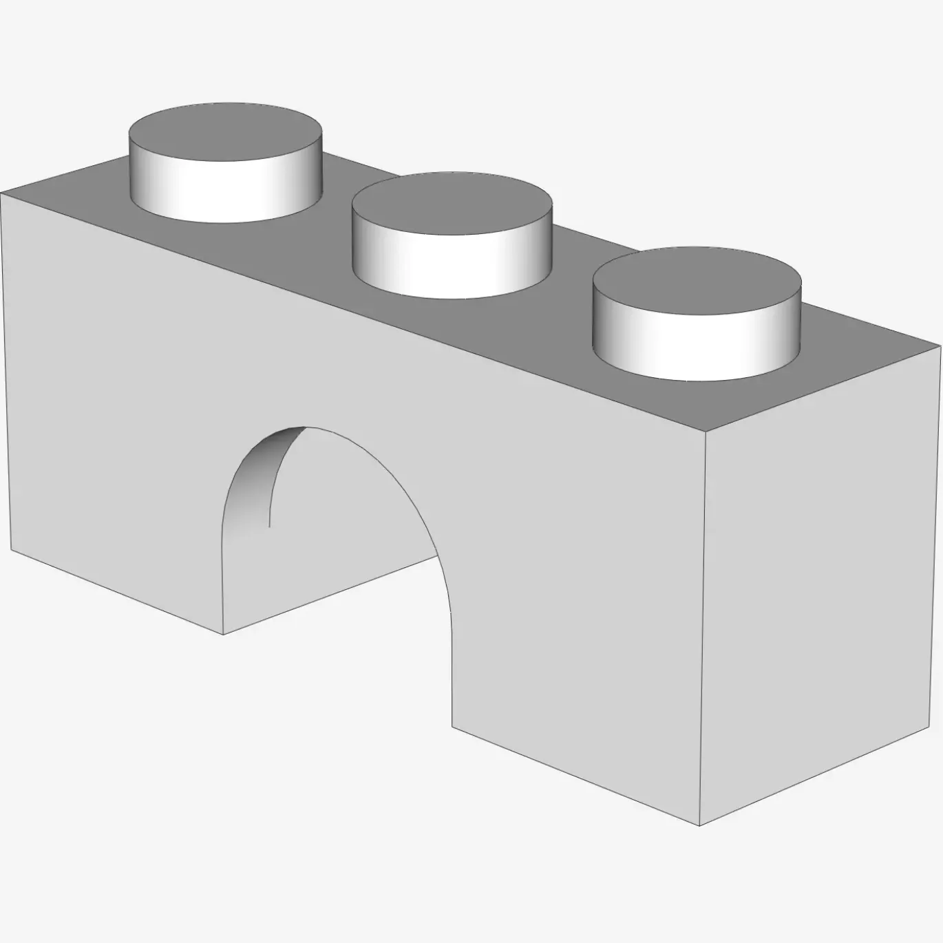 BRICK W. BOW 1X3 X 50