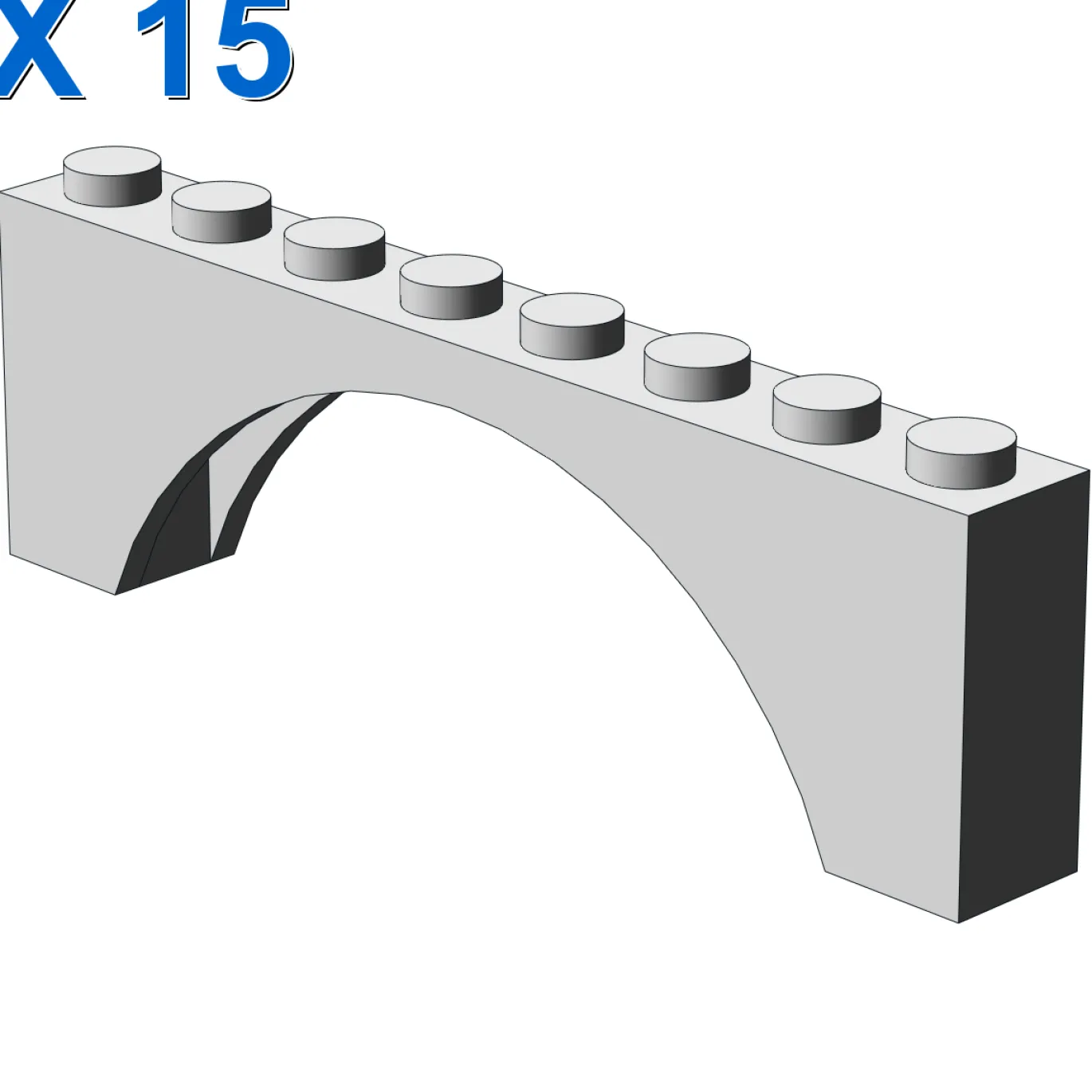BRICK W. BOW 1X8X2 X 15