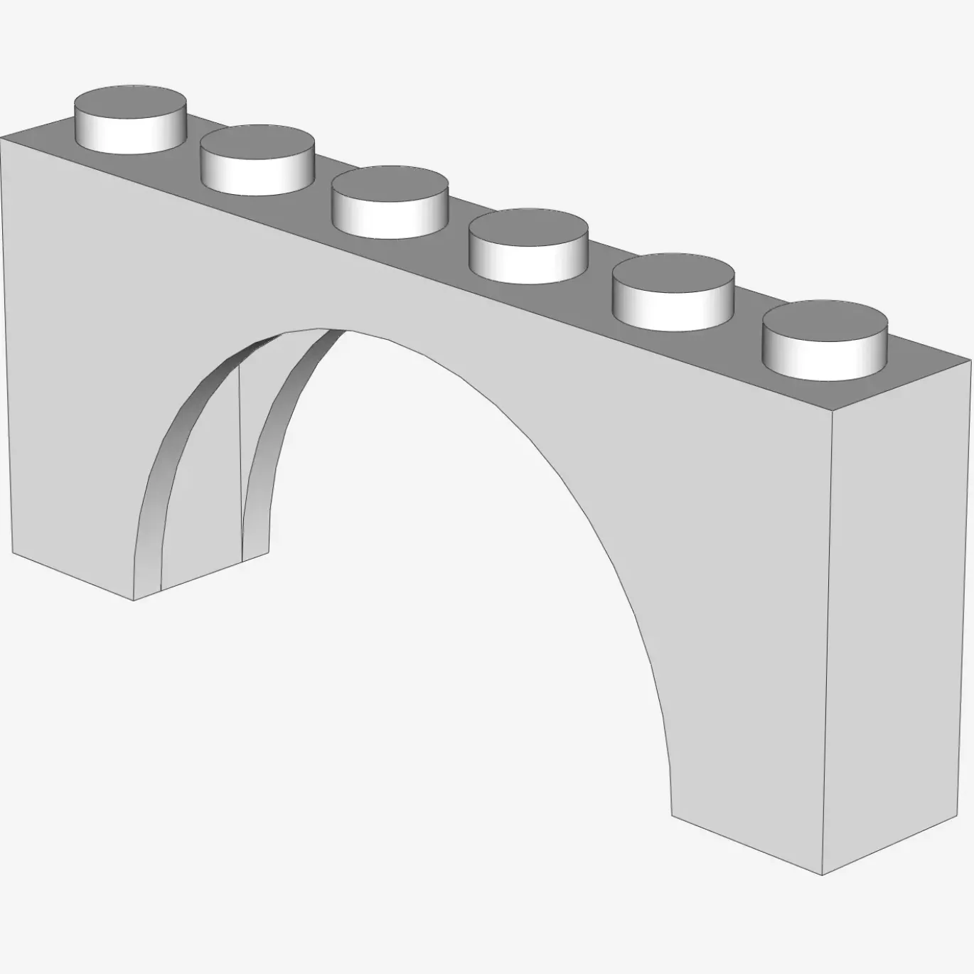BRICK W. INSIDE BOW 1X6X2 X 20