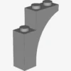 BRICK WITH BOW 1X3X3 X 25