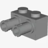 BRICK 1X2 W. DOUBLE SNAP X 50