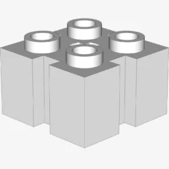 BRICK 2X2 W/GROOVE A.CR.HOLE X 50