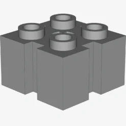 BRICK 2X2 W/GROOVE A.CR.HOLE X 50