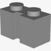 BRICK 1X2 W. GROOVE X 50
