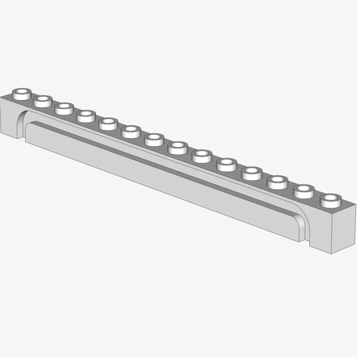 BRICK 1X14 W. GROOVE X 10