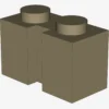 BRICK 1X2 W. GROOVE X 50