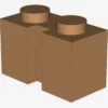 BRICK 1X2 W. GROOVE X 50
