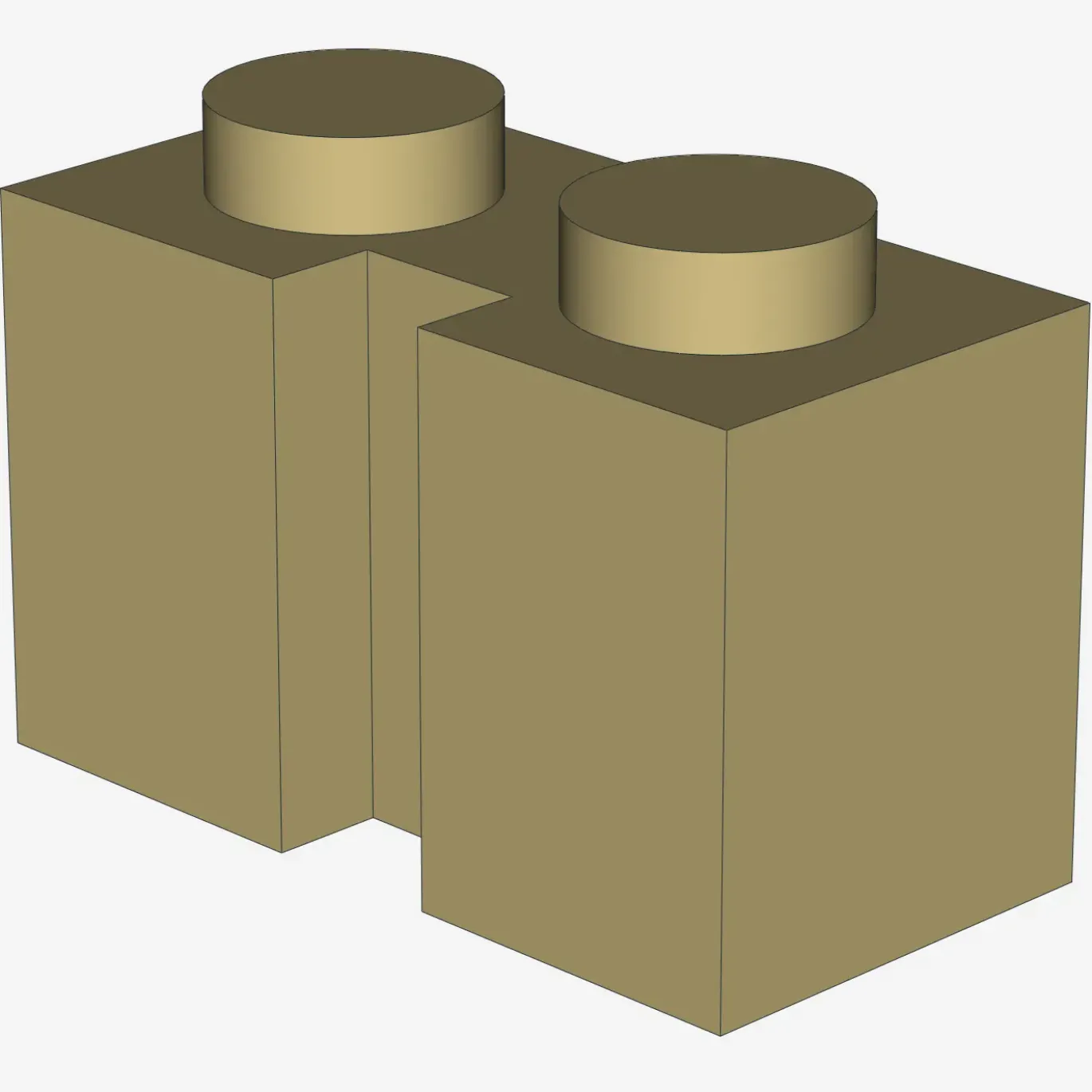 BRICK 1X2 W. GROOVE X 50