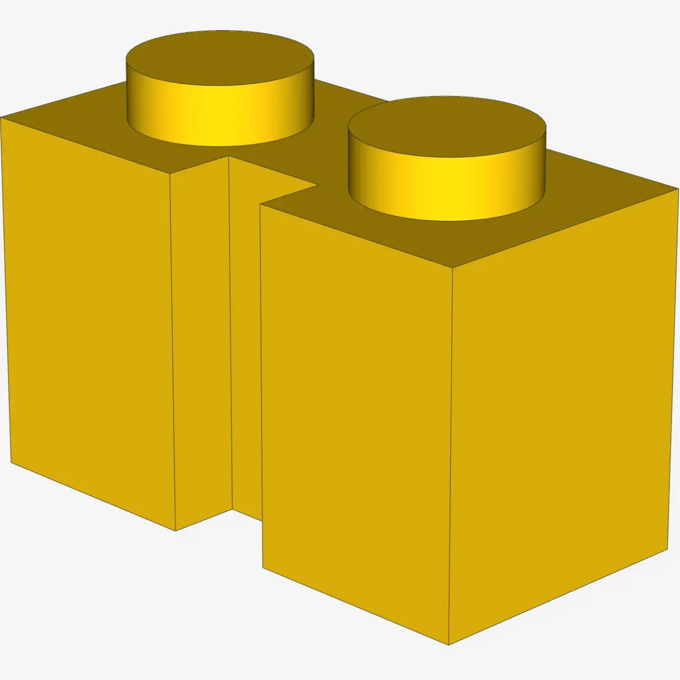 BRICK 1X2 W. GROOVE X 50