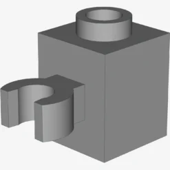 BRICK 1X1 W/HOLDER, H0RIZONTAL X 100