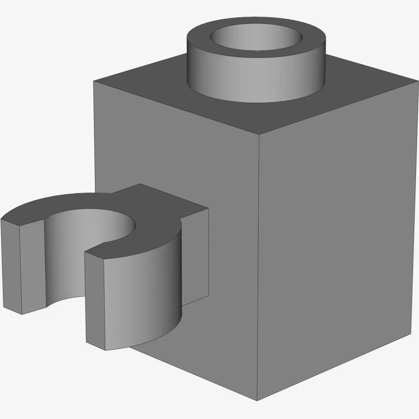 BRICK 1X1 W/HOLDER, H0RIZONTAL X 100