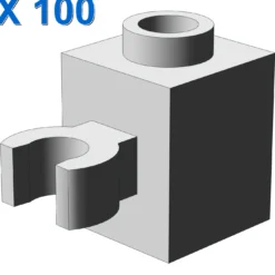BRICK 1X1 W/HOLDER, H0RIZONTAL X 100