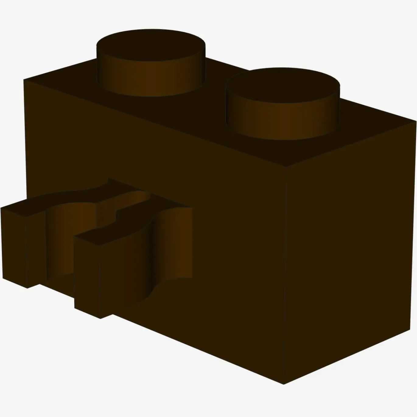 BRICK 1X2 W. HORIZONTAL HOLDER X 50