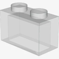 BRICK 1X2 WITHOUT PIN X 50