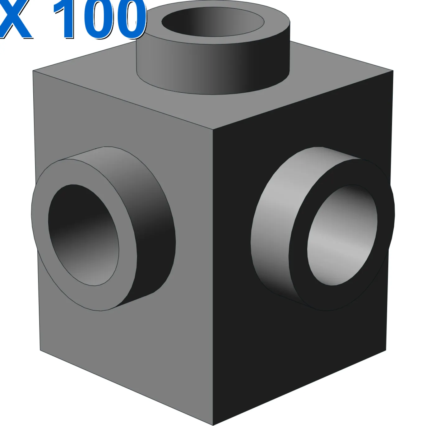 BRICK 1X1 W. 4 KNOBS X 100