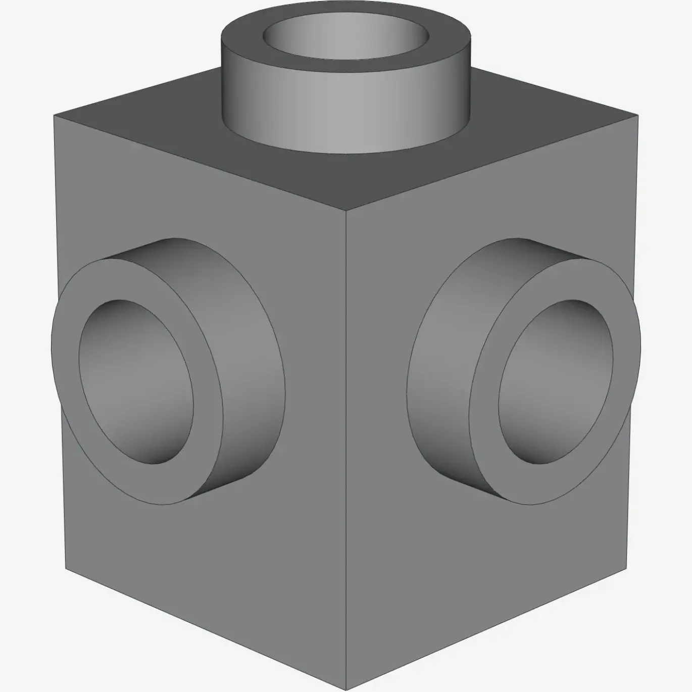 BRICK 1X1 W. 4 KNOBS X 100