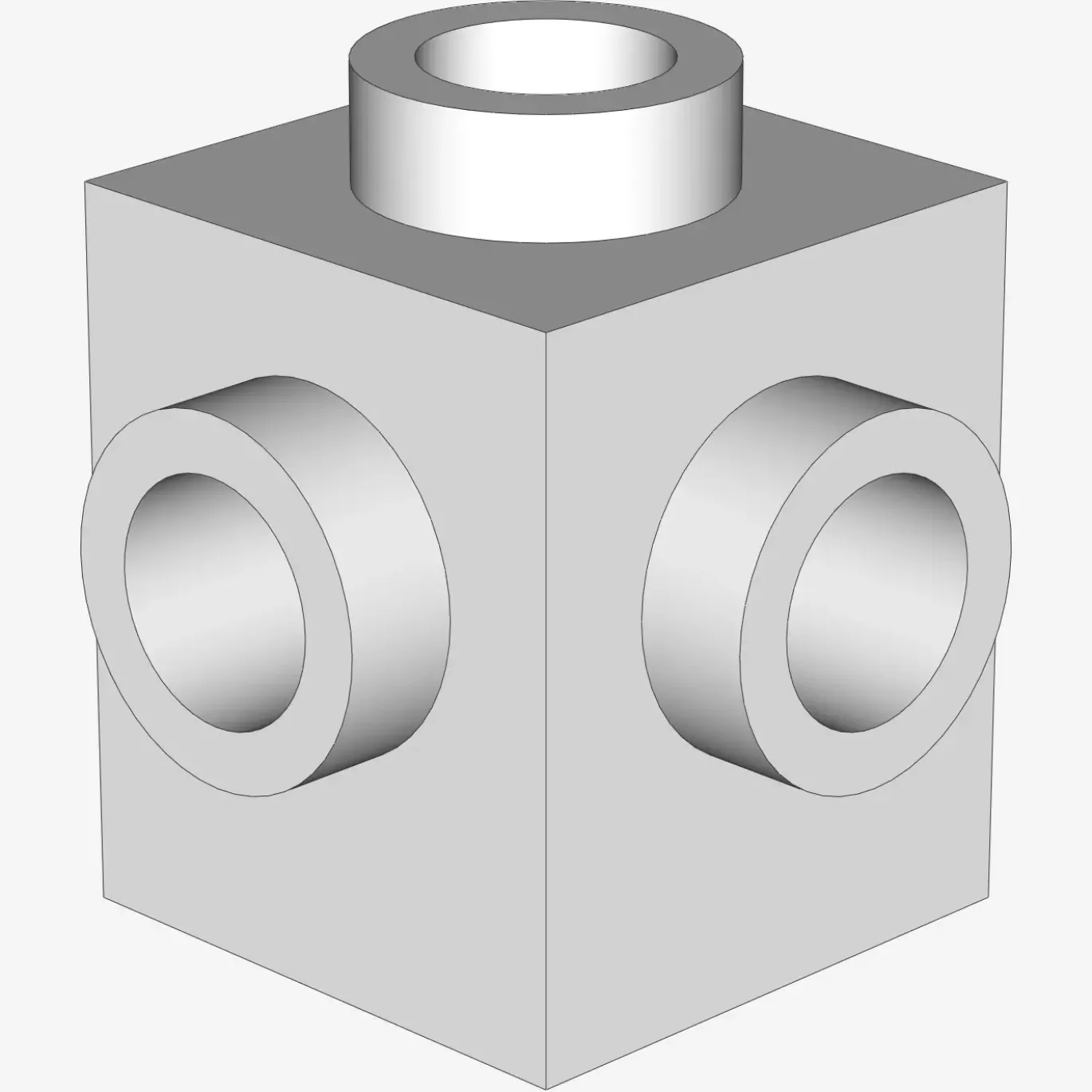 BRICK 1X1 W. 4 KNOBS X 100