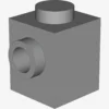 BRICK 1X1 W. 2 KNOBS X 100