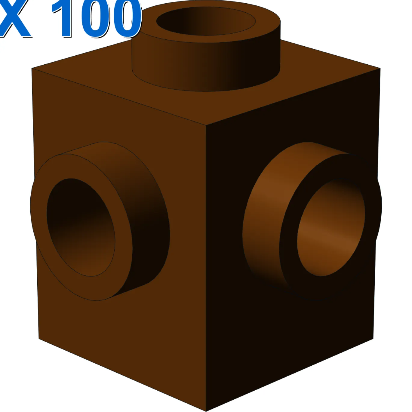 BRICK 1X1 W. 4 KNOBS X 100