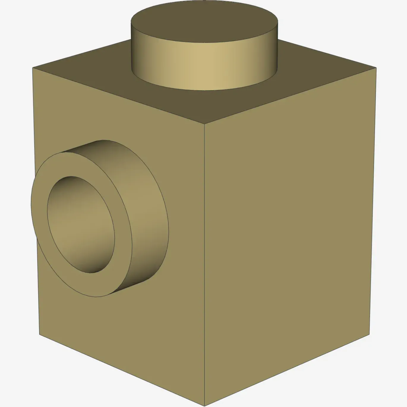 BRICK 1X1 W. 1 KNOB X 600