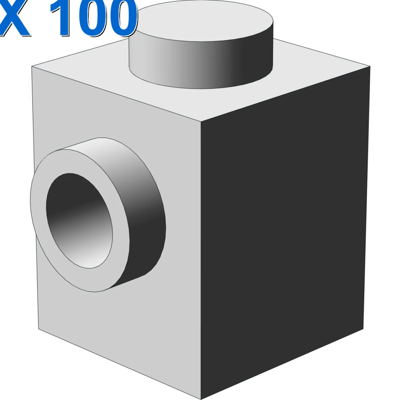 BRICK 1X1 W. 1 KNOB X 100