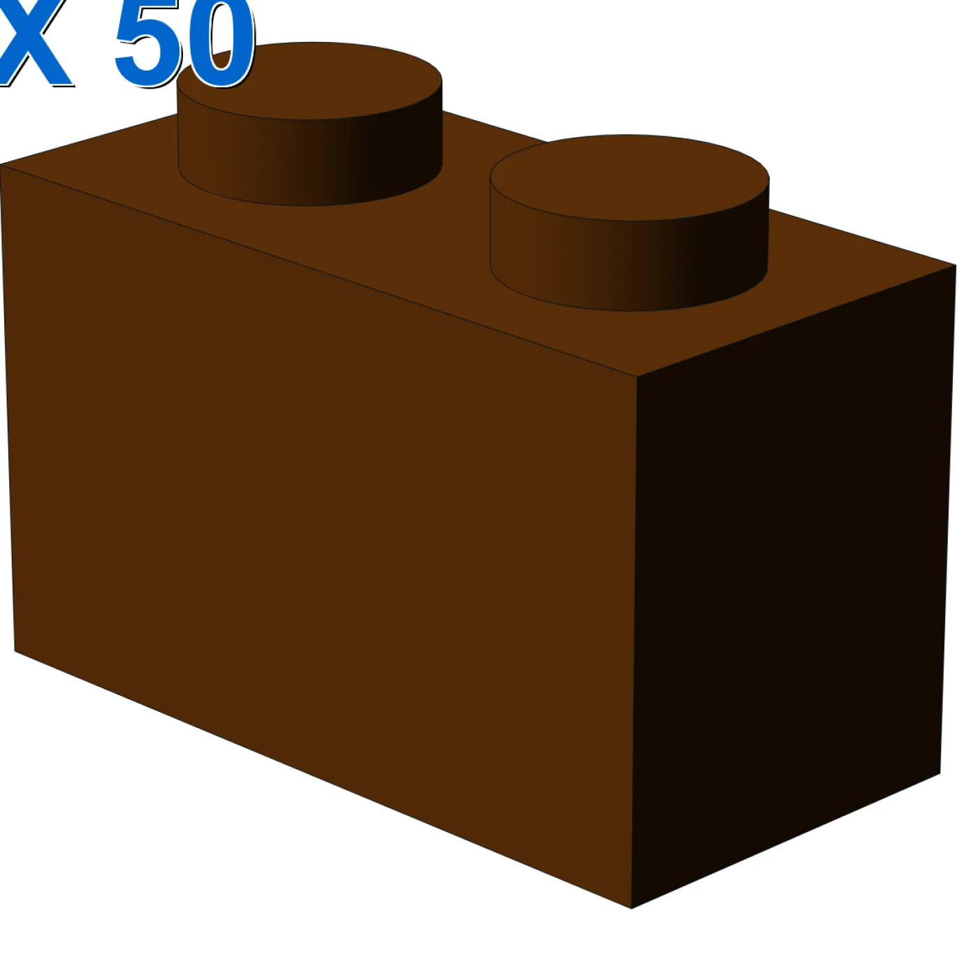 BRICK 1X2 X 50