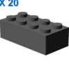 BRICK 2X4 X 20