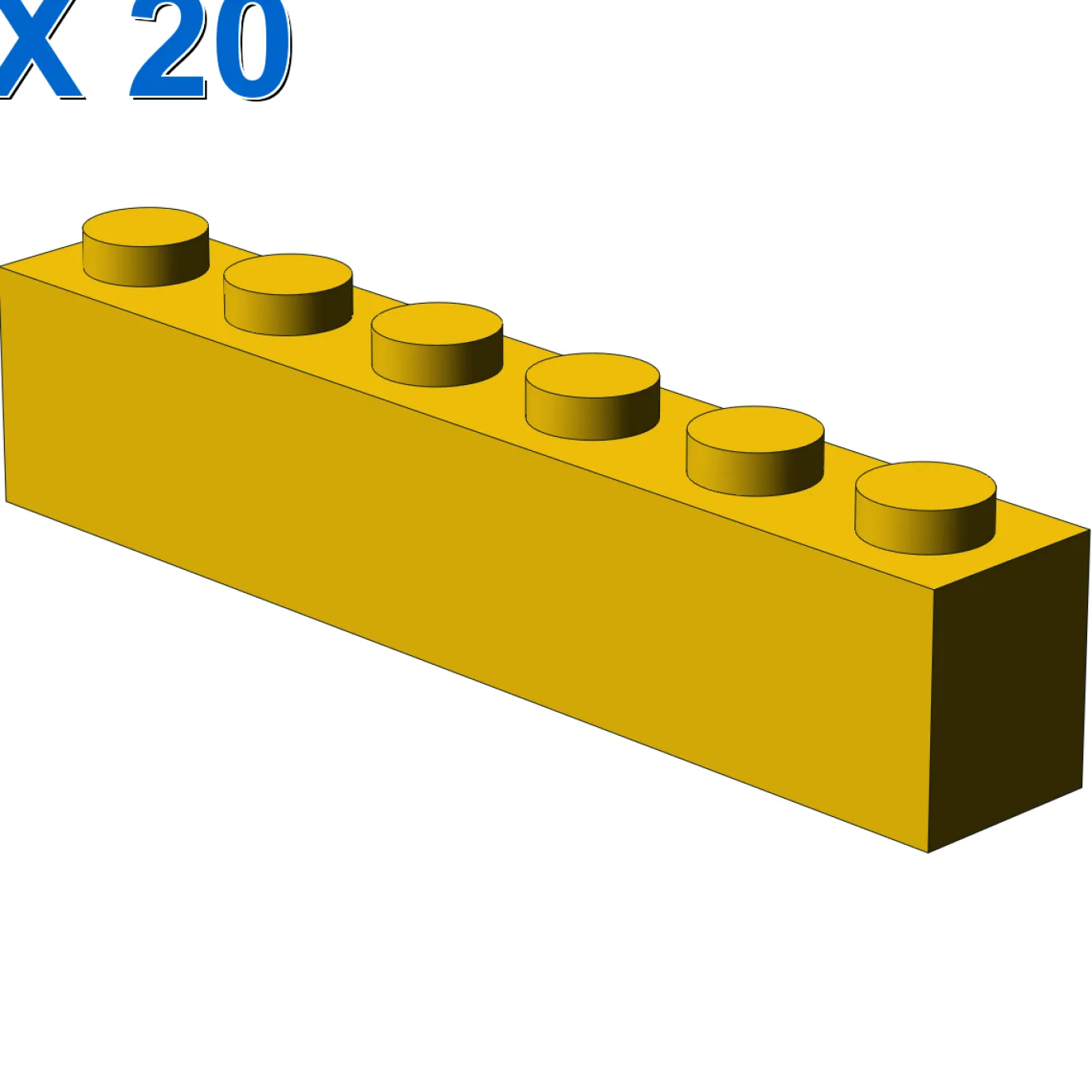 BRICK 1X6 X 20