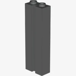 BRICK 1X2X5 W. GROOVE X 15