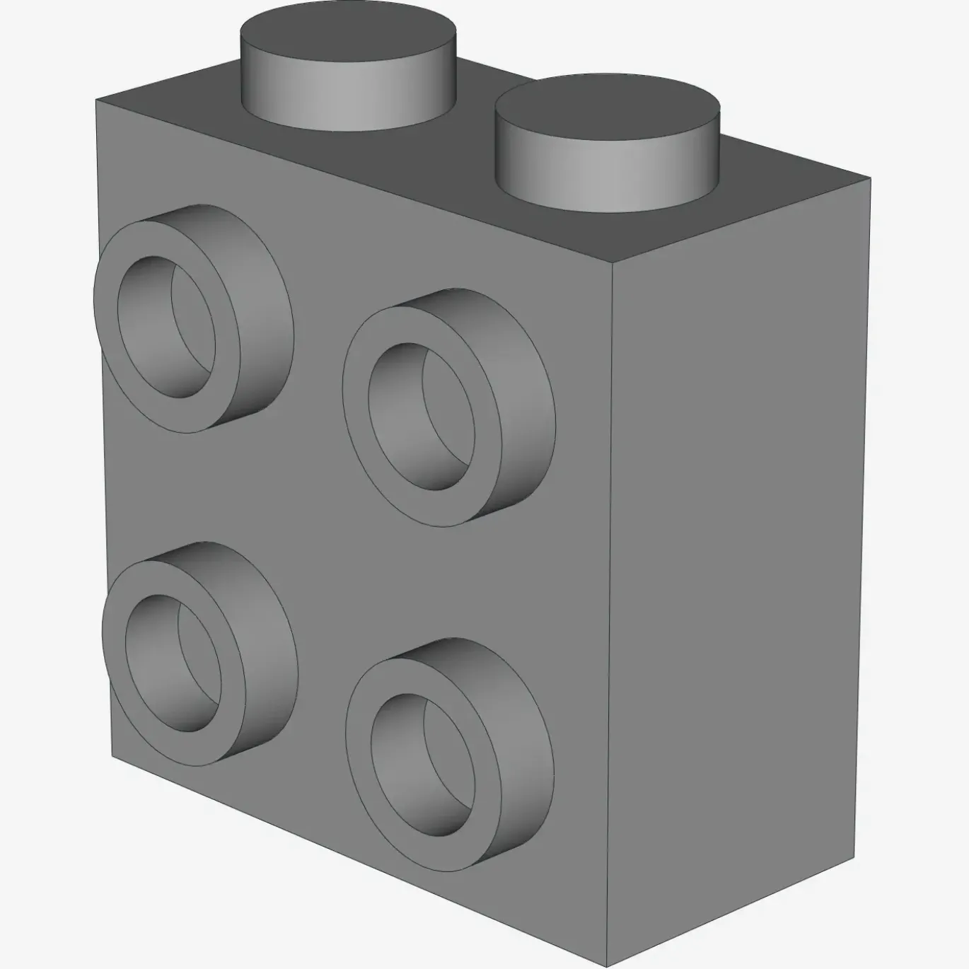 BRICK 1X2X1 2/3 W/4 KNOBS X 50