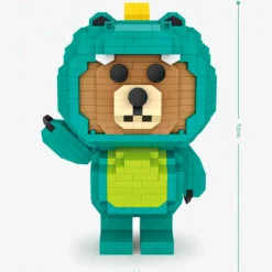 Bär im Krokodilkostüm (diamond blocks)