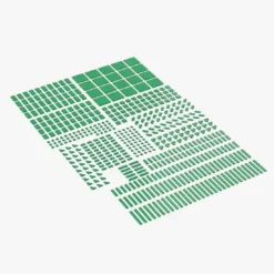 Brix Fliesen, gemischt, Green