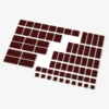Brix Große Plates, gemischt, dunkelrot (Dark Red)