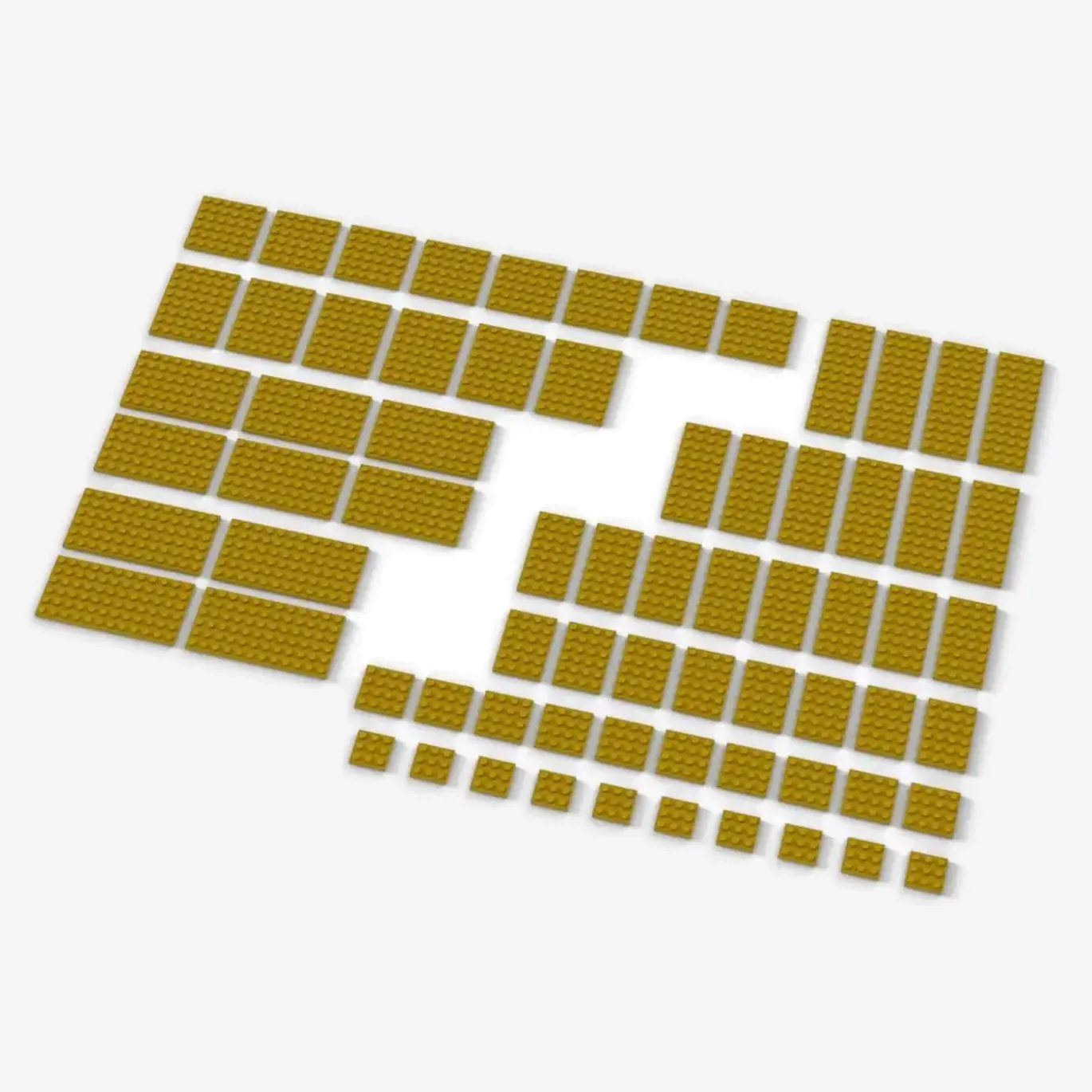 Brix Große Plates, gemischt, gelb