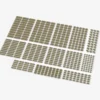 Brix Kleine Plates, gemischt, beige (Tan)