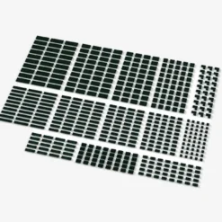 Brix Kleine Plates, gemischt, dunkelgrün (Dark Green)