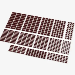 Brix Kleine Plates, gemischt, dunkelrot (Dark Red)