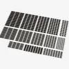 Brix Kleine Plates, gemischt, dunkelbraun (Dark Brown)