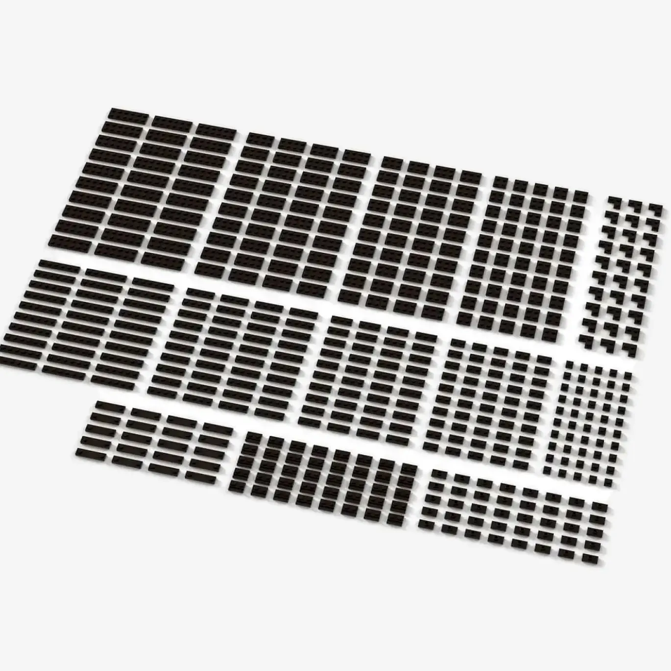 Brix Kleine Plates, gemischt, dunkelbraun (Dark Brown)