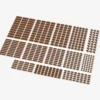 Brix Kleine Plates, gemischt, Medium Nougat