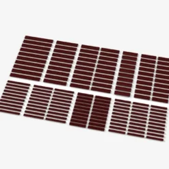Brix Lange Plates, gemischt, dunkelrot (Dark Red)
